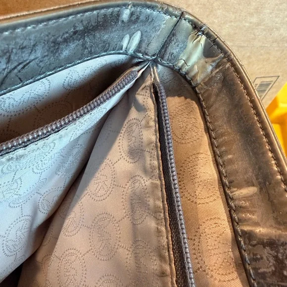 Michael Kors MK Shimmering Silver Tote - Picture 7 of 13